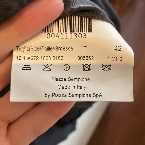 Grey Piazza Sempione dress made in Italy size 42 - Picture 4 of 5